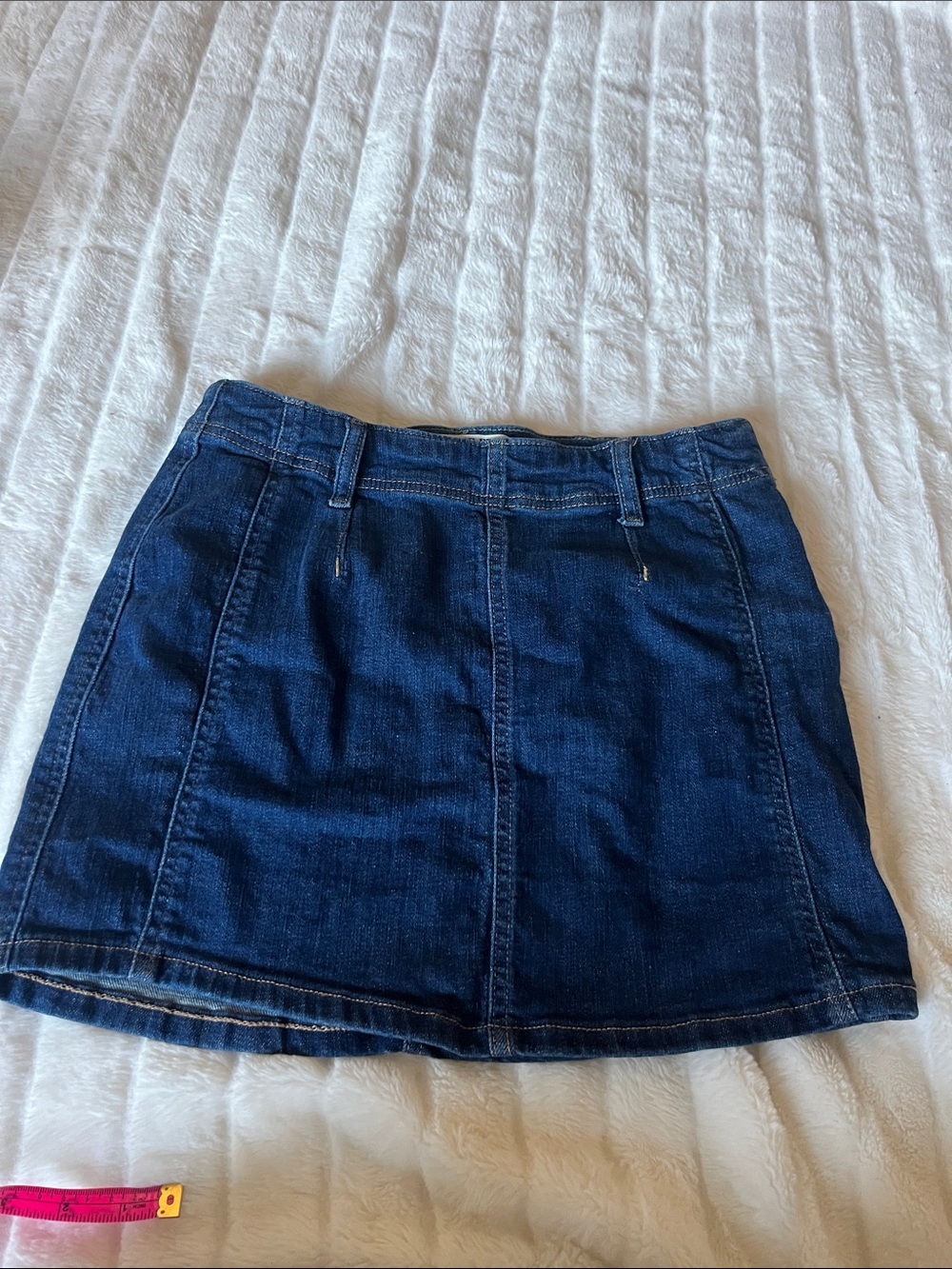 Free People Dark Blue Denim Mini Skirt - Picture 4 of 9